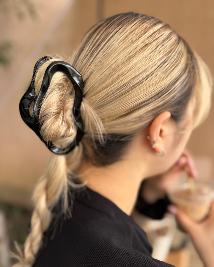 ヘアクリップ ブラック大