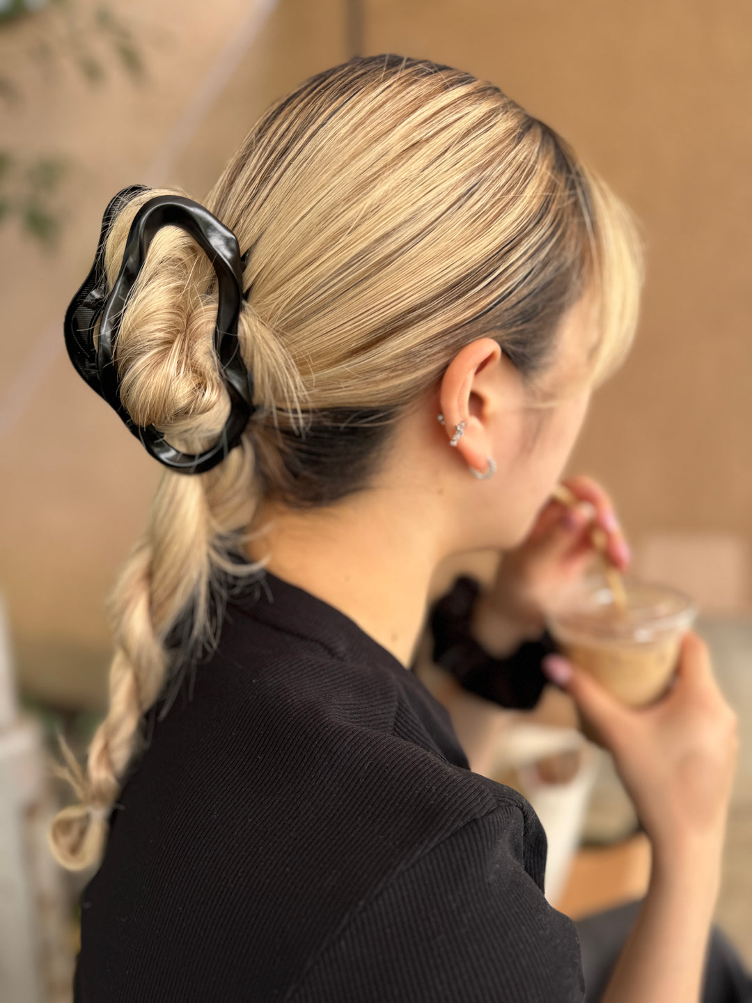 ヘアクリップ ブラック大