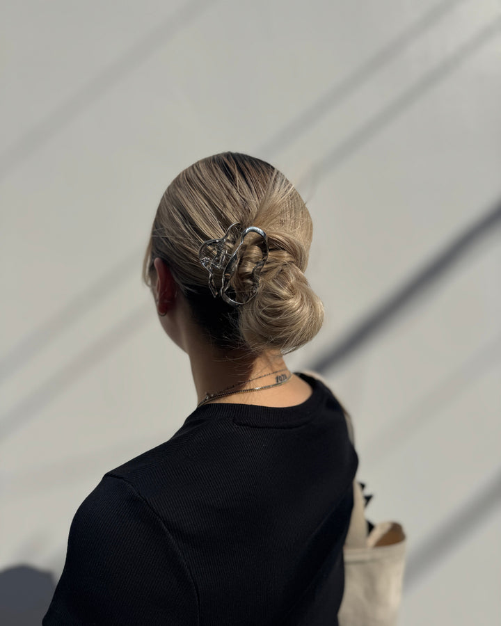 ヘアクリップ シルバー小