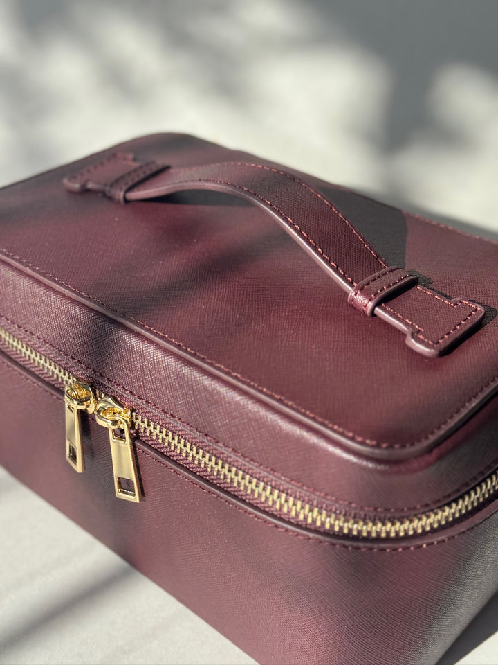 コスメボックス（バーガンディ）