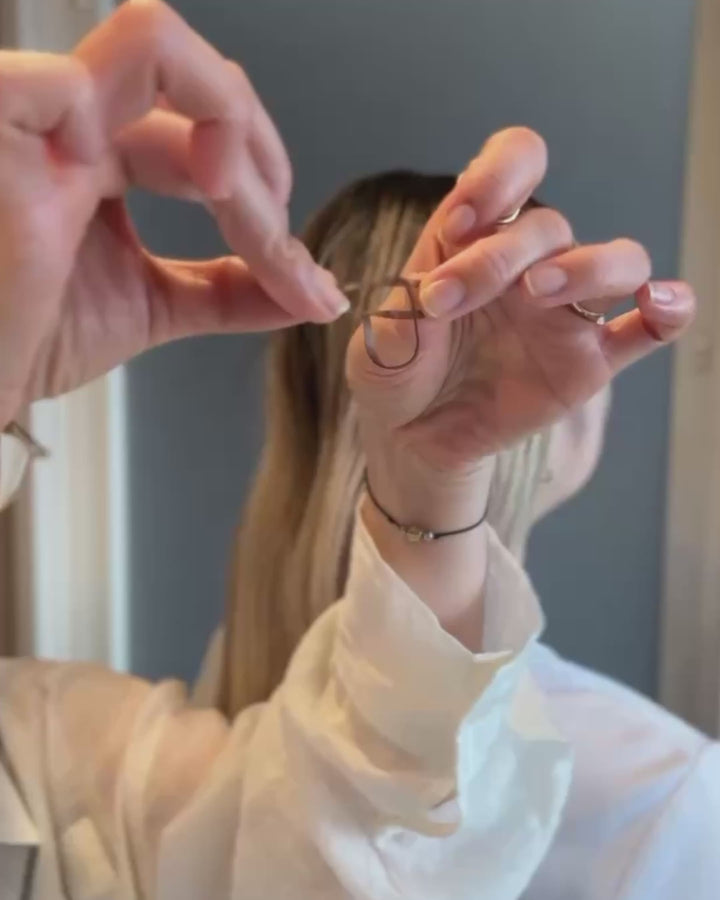 ヘアクリップ シルバー小